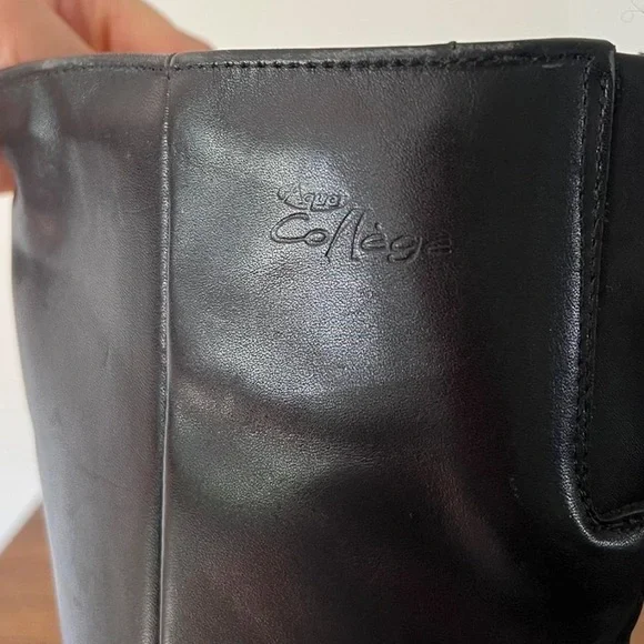 leather heeled boots - Picture 4 of 9